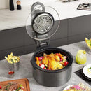 Fritadeira Elétrica Air Fryer Digital Sem Óleo 127v-220v Com Panela Removível e Grelha  Para Preparo