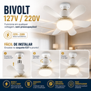 AeroLux 360™ – Lâmpada Ventilador Inteligente (Bivolt)