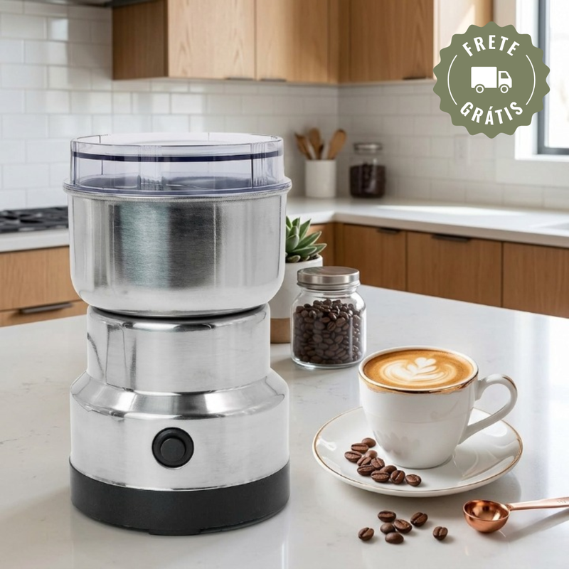 Moedor Triturador Elétrico Multifuncional - GrãoTurbo Inox™
