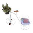 Bicicleta Decorativa de Ferro Rústica Branca