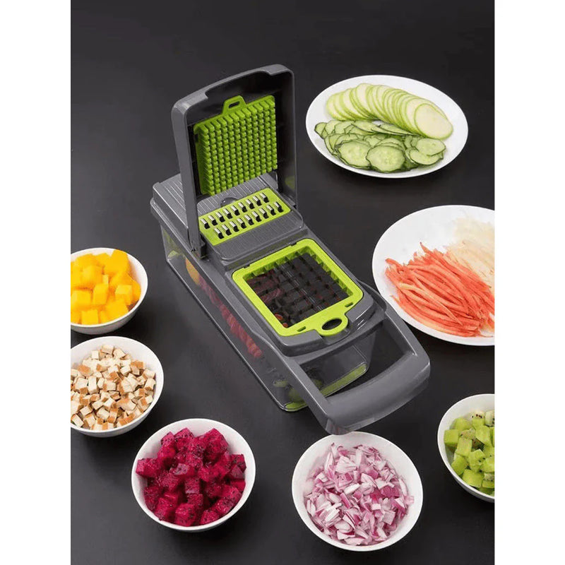 Fatiador e Ralador Profissional 16 em 1 em Aço Inox